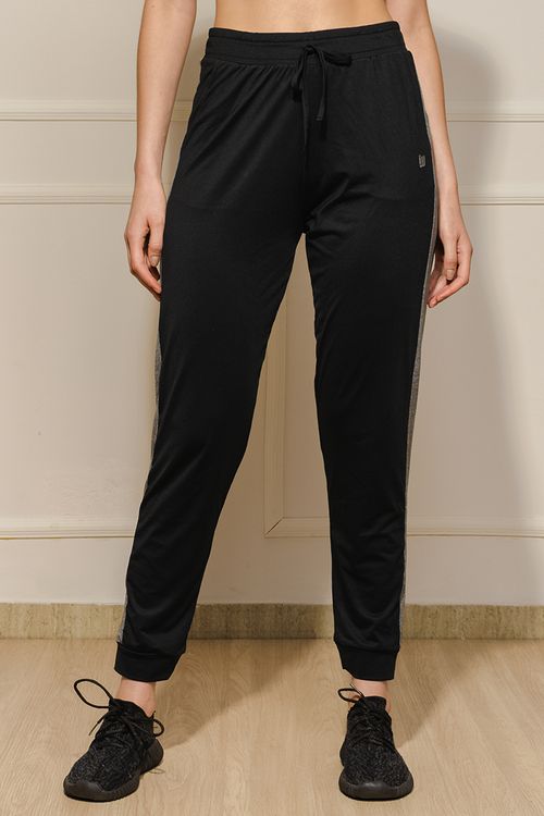 Calça Jogger com Recorte Feminina - Preto