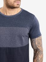 Camiseta-Masculina-Recortes-Listrados---Cinza