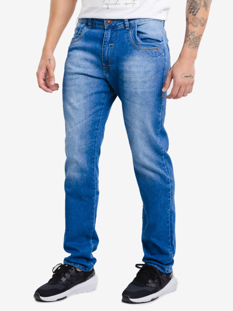 Calca-Jeans-Masculina-Estonada---Azul