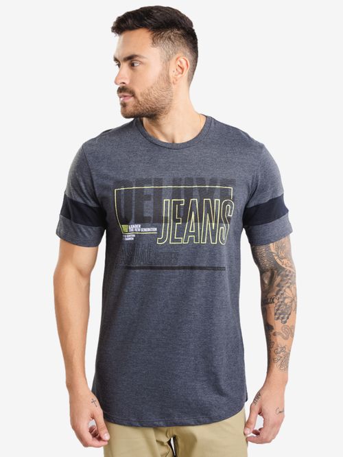 Camiseta Masculina Deluxe com Recorte