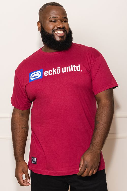 Camiseta Masculina Plus Size Estampada Ecko - Vermelha