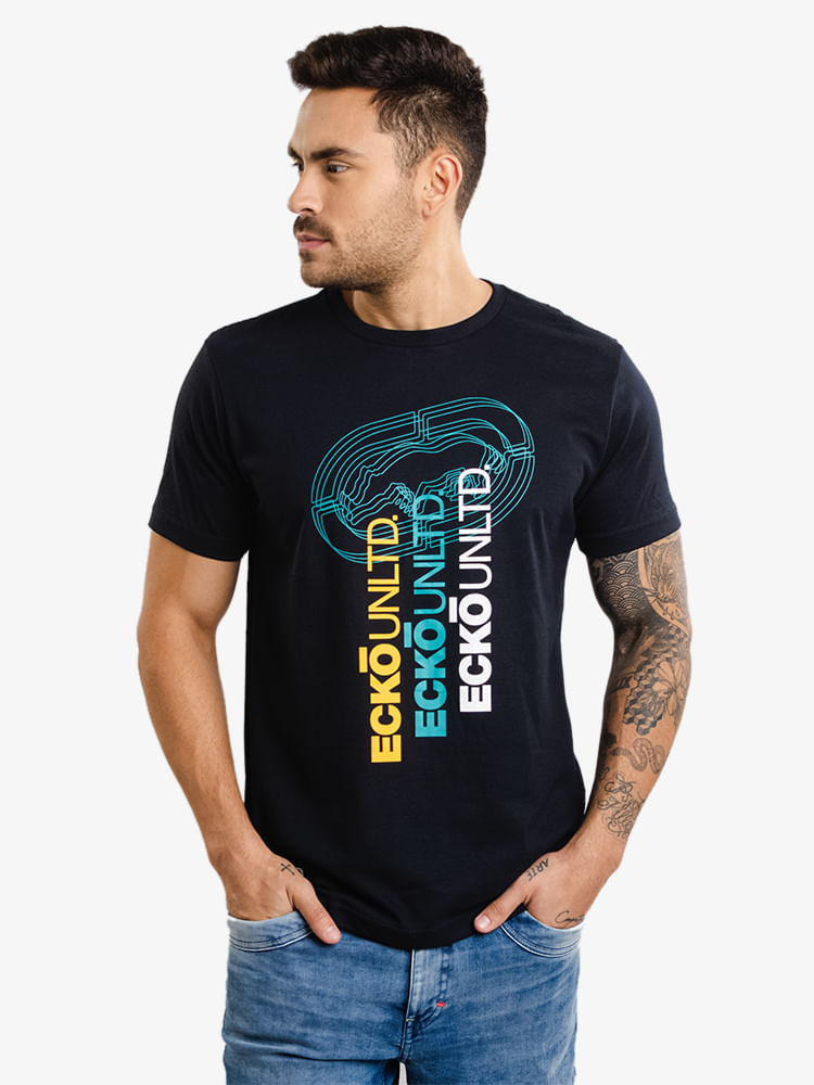 Camiseta-Masculina-Estampada---Preto