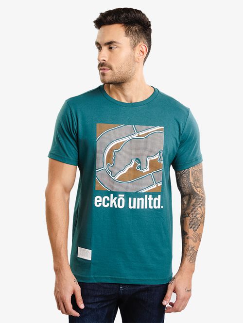 Camiseta Masculina Estampada Ecko - Verde