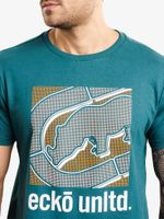 Camiseta-Masculina-Estampada---Verde