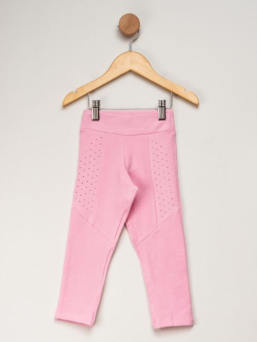 Calça Infantil Feminina Strass - Rosa