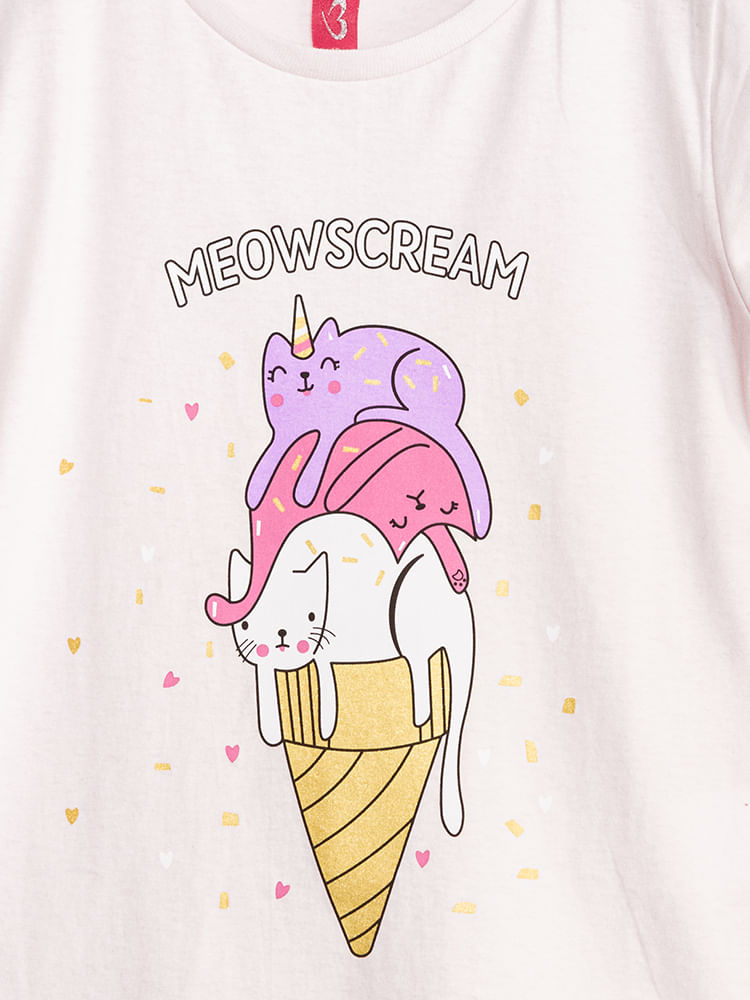 Camiseta-Infantil-Feminina-Sorvete---Rosa