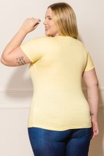 Camiseta-Plus-Size-Feminina-Like-a-Dream---Amarelo