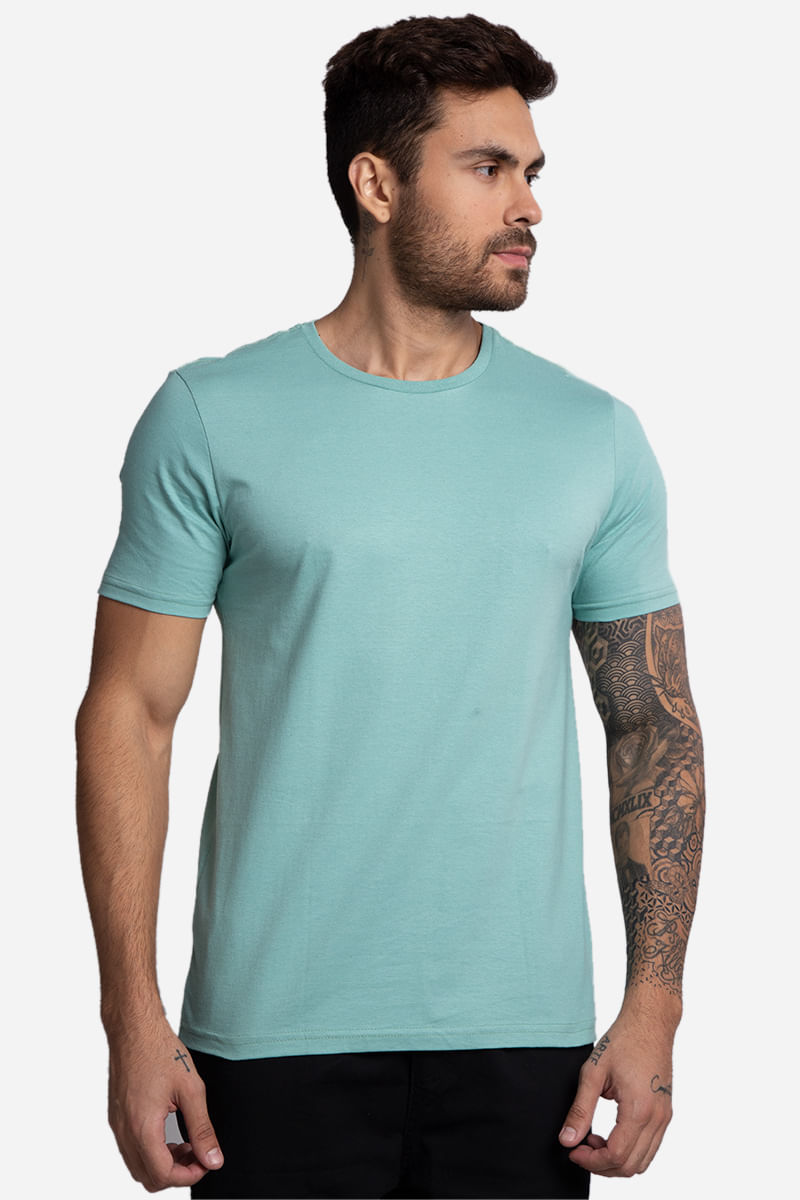 Camiseta-Masculina-Basica---Verde