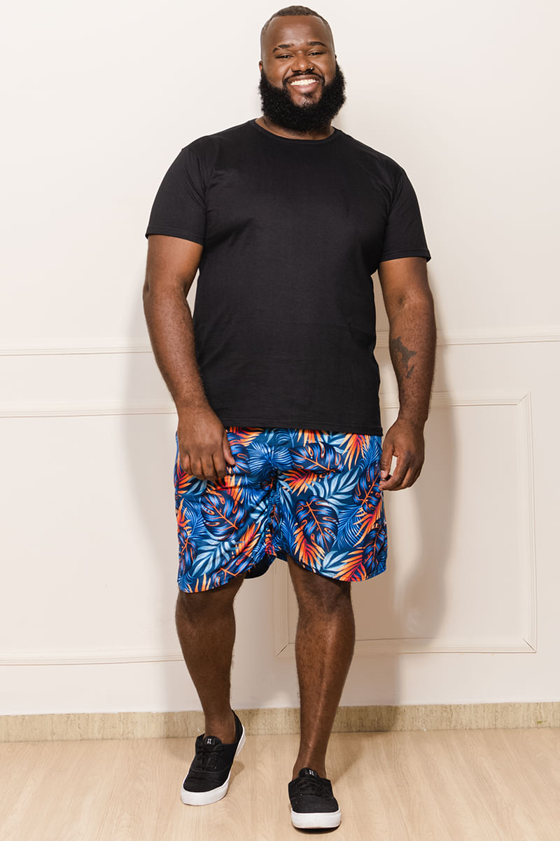 Bermuda-Masculina-Plus-Size-Estampa-Tropical