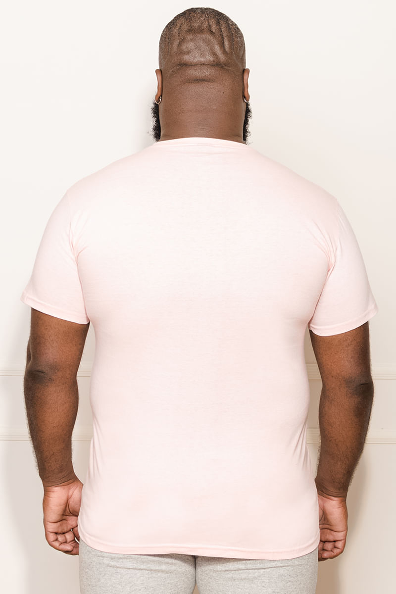 Camiseta-Masculina-Plus-Size-Basica---Rosa