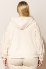 Jaqueta-Feminina-Plus-Size-Gliter---Bege-