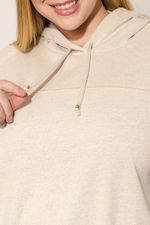 Jaqueta-Feminina-Plus-Size-Gliter---Bege-