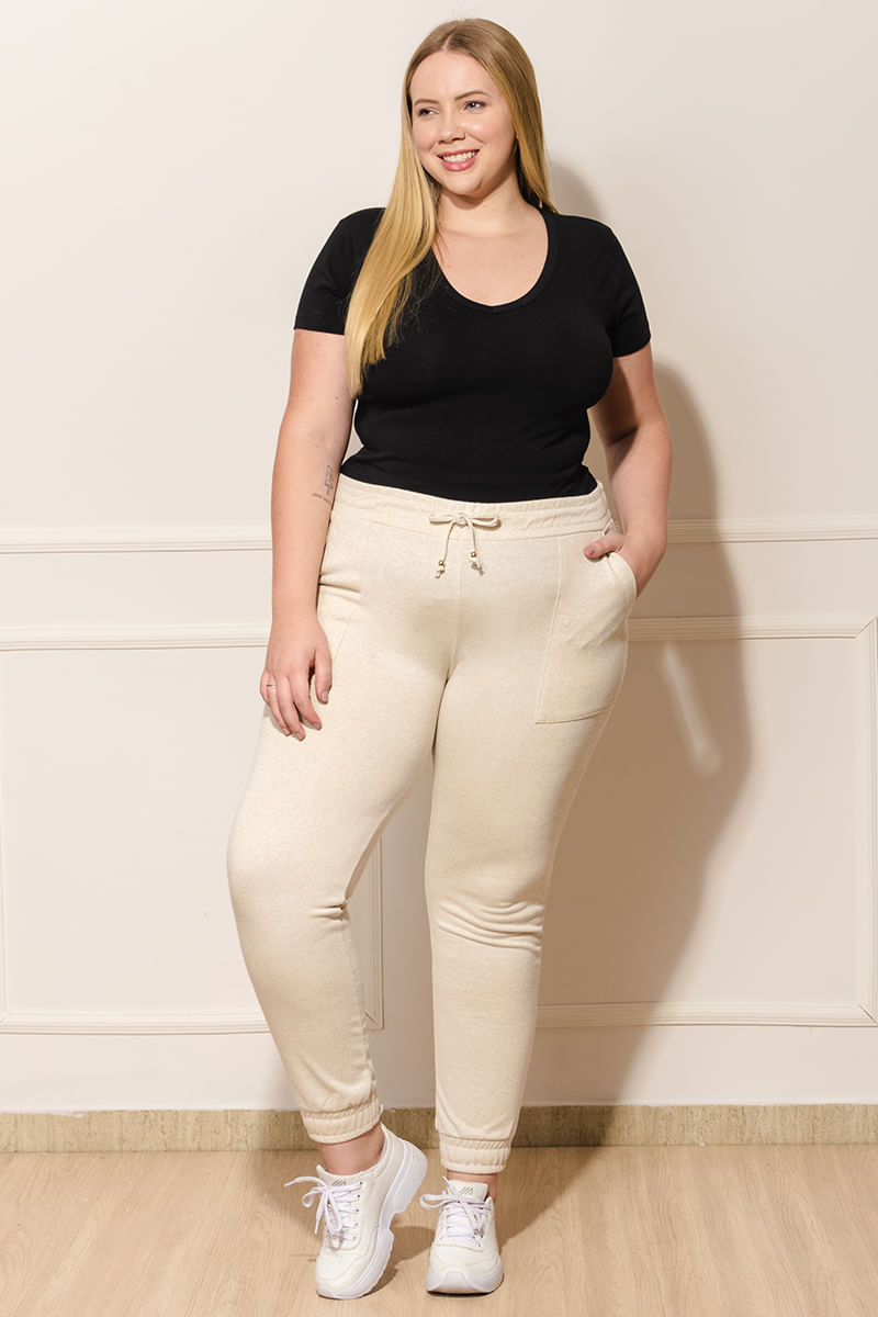 Calca-Feminina-Plus-Size-Gliter---Bege