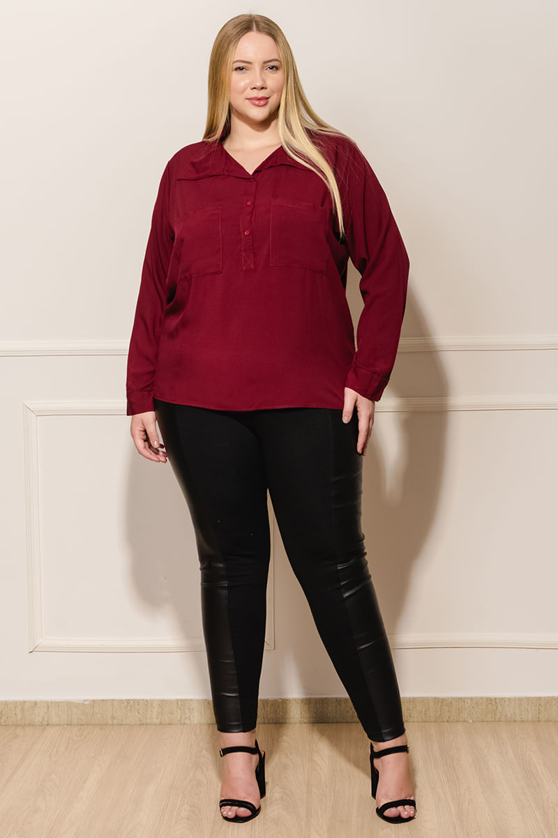 Calca-Feminina-Plus-Size-com-Recortes---Preto-