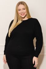Blusa-Feminina-Plus-Size-Tricot-Bufante