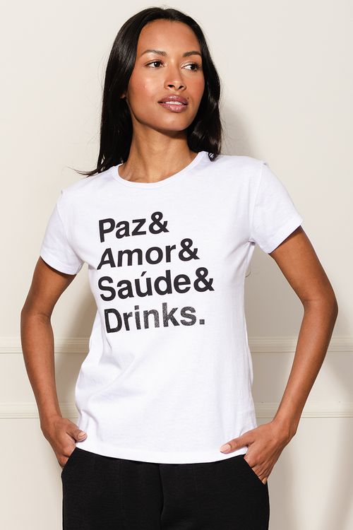 Camiseta Feminina Drinks