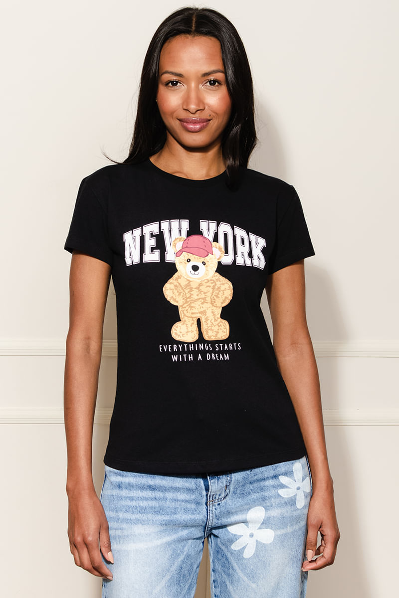 Camiseta-Feminina-Ursinho---Preto