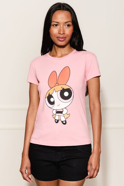 Camiseta Feminina Florzinha - Rosa