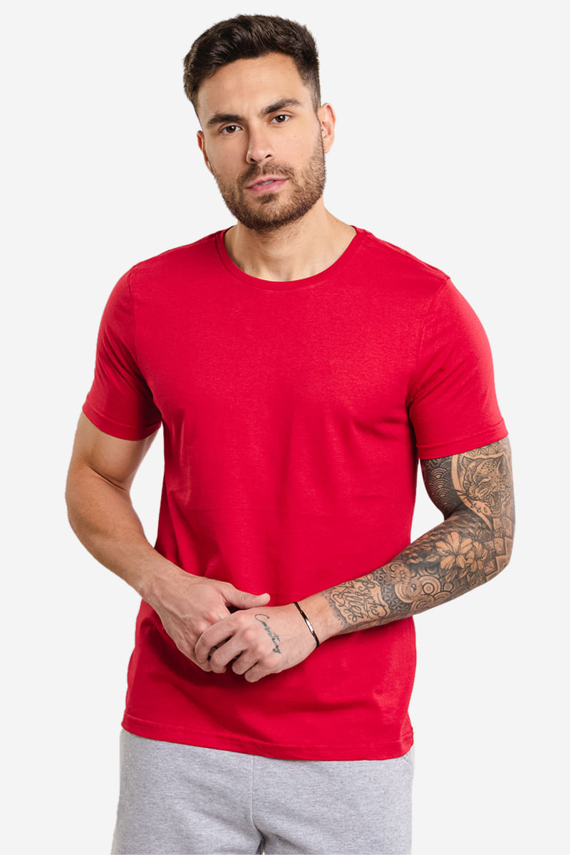 Camiseta-Masculina-Basica---Vermelho
