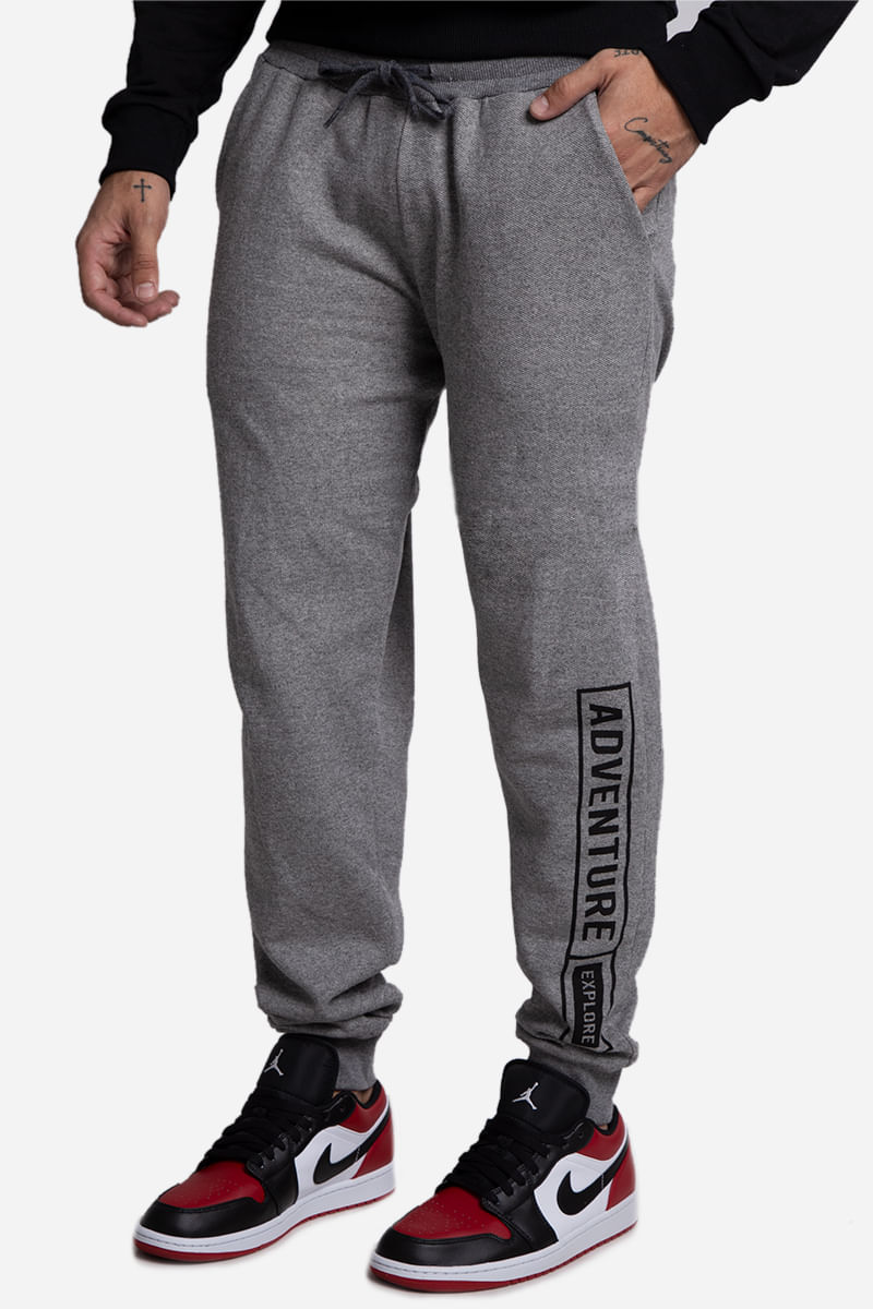Calca-Masculina-Moletom-Adventure-Experience--Cinza