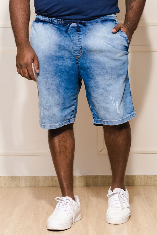 Bermuda Masculina Plus Size Jeans Fatal