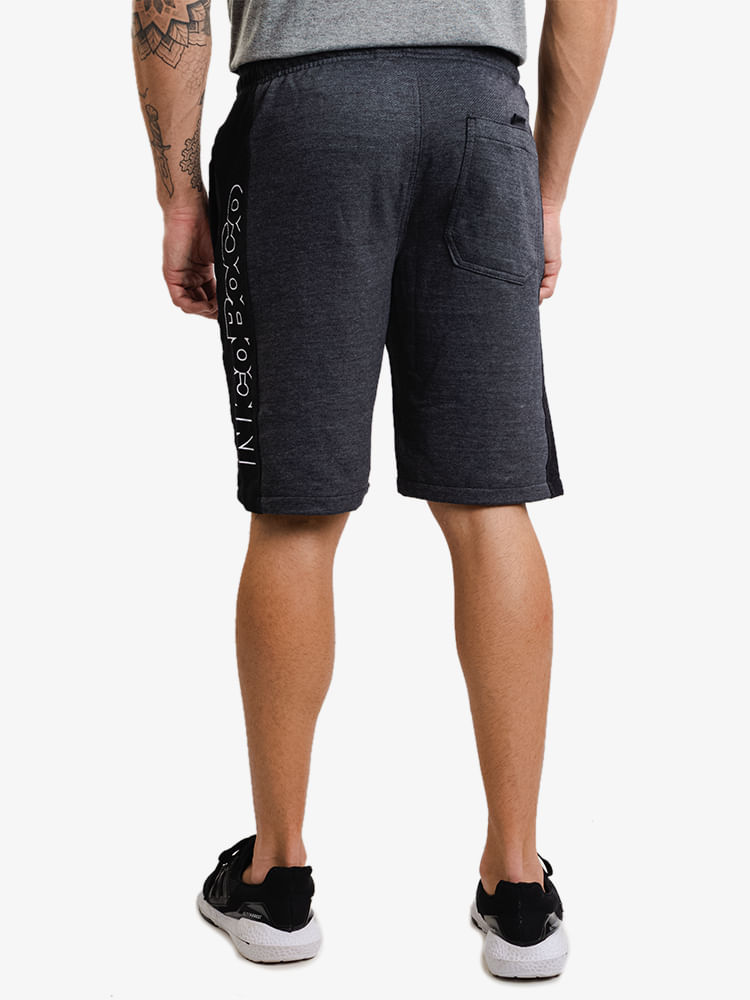 Bermuda-Masculina-Moletom-Recortes---Cinza