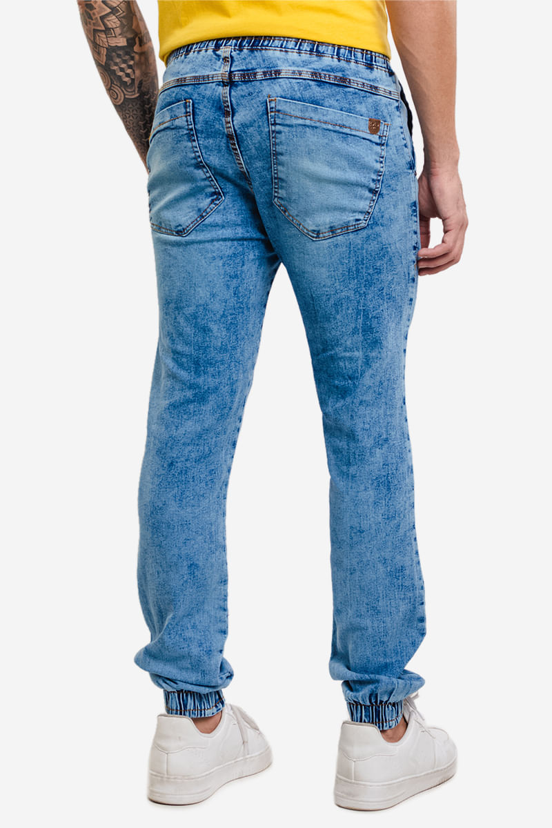 Calca-Jeans-Masculina-Jogger---Azul-