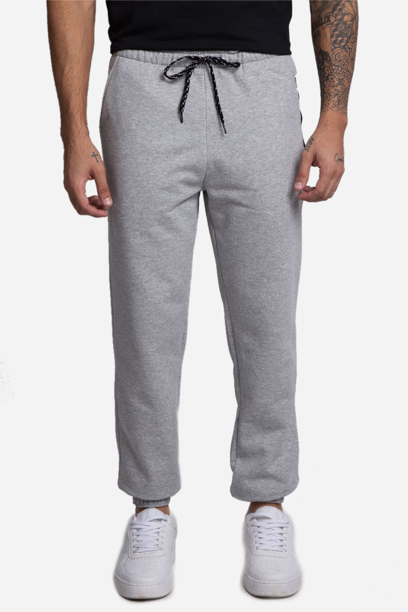Calca-Masculina-Jogger-Moletom---Cinza
