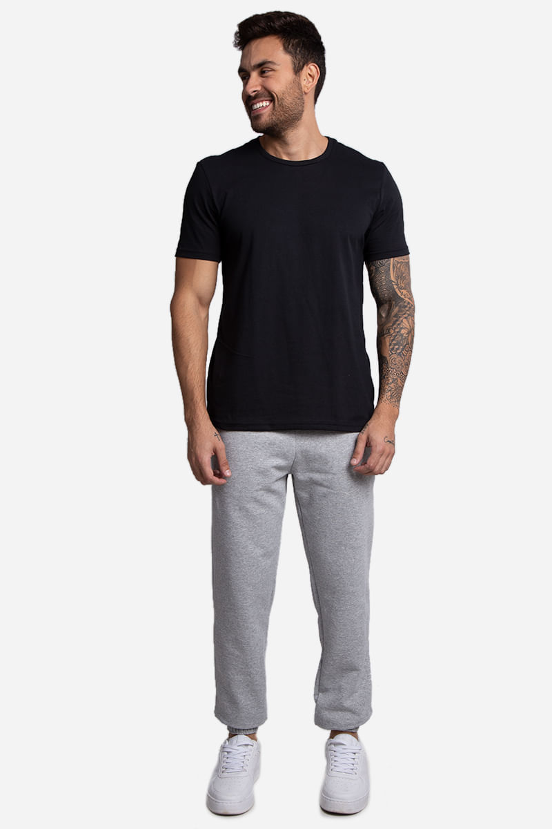 Calca-Masculina-Jogger-Moletom---Cinza