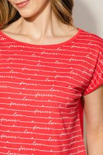 Camiseta-Feminina-Forever-Love---Vermelho