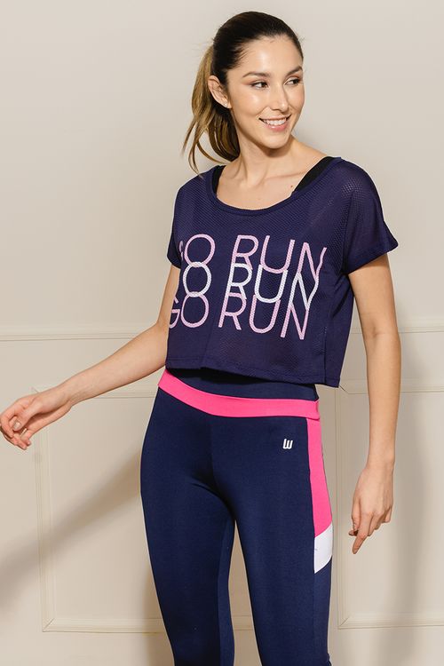 Blusa Feminina Go Run - Azul