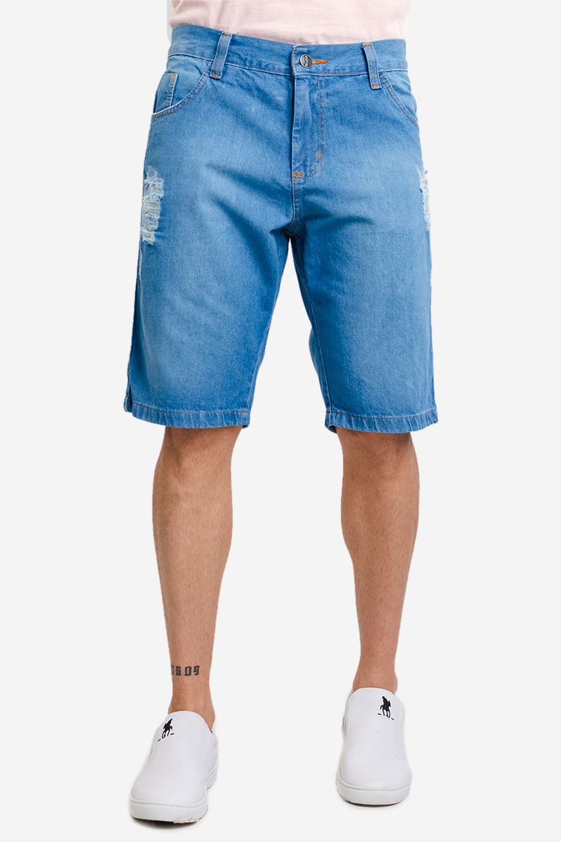 Bermuda-Jeans-Masculina-com-Rasgos---Azul