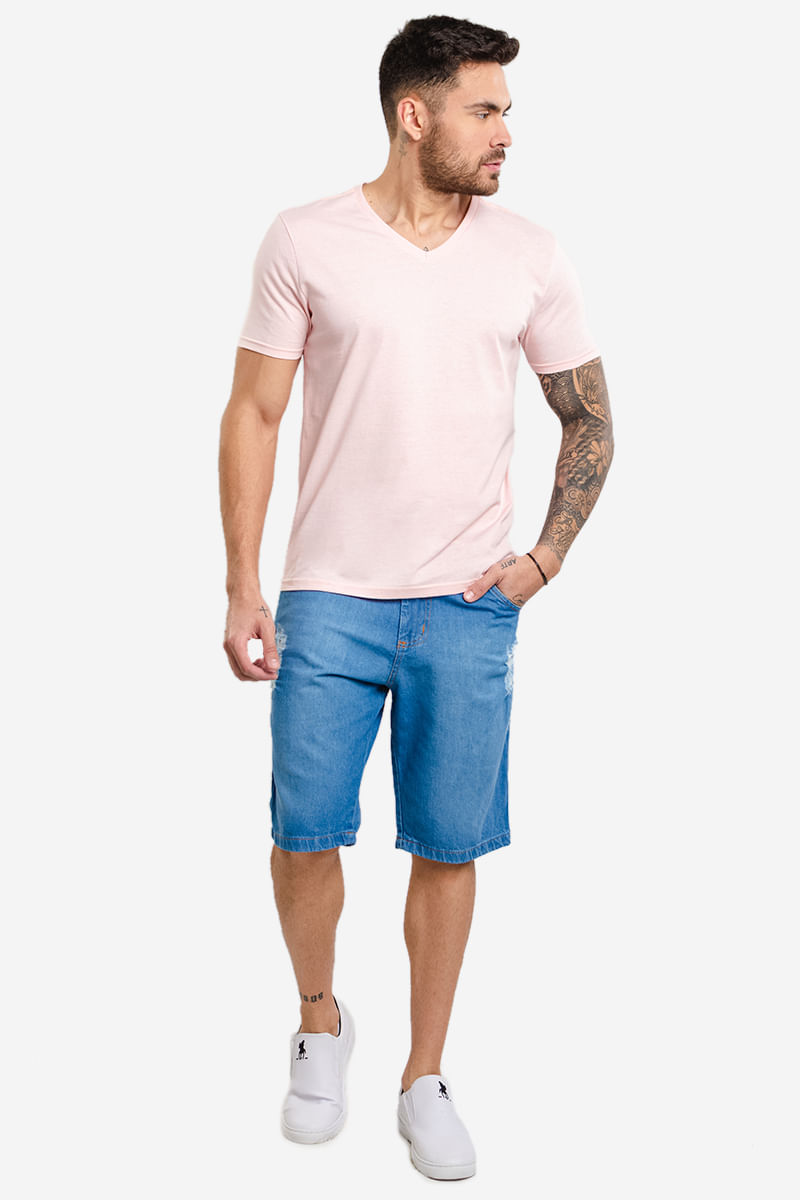 Bermuda-Jeans-Masculina-com-Rasgos---Azul