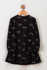 Vestido-Infantil-Feminino-Gatinhos---Preto