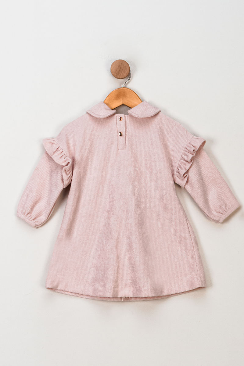Vestido-Feminino-Infantil-Babados---Rosa