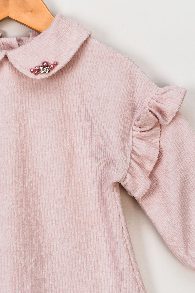 Vestido-Feminino-Infantil-Babados---Rosa
