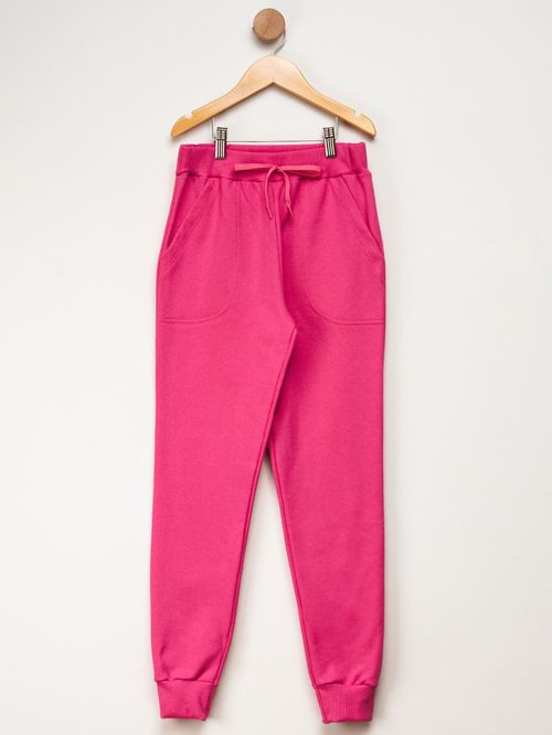 Calça Juvenil Feminina Moletom - Rosa