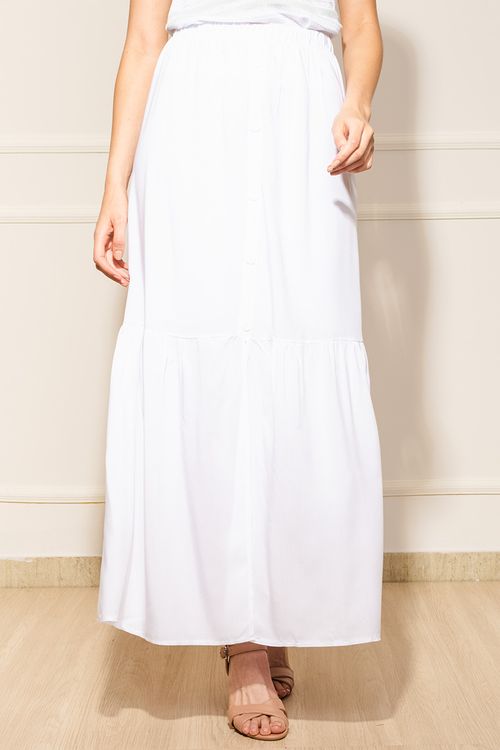Saia Feminina Midi Recorte