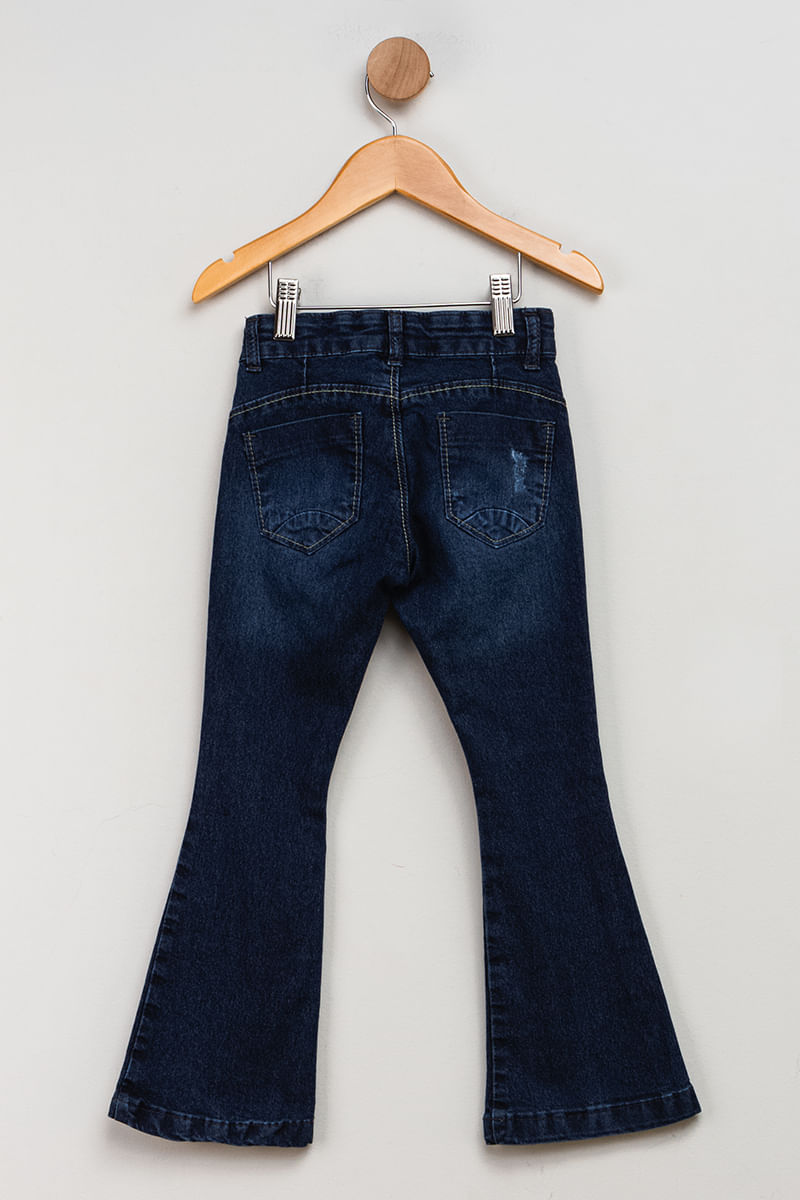 Calca-Infantil-Feminina-Jeans-Flare---Azul