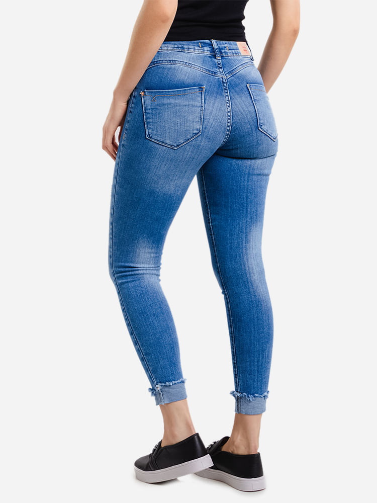 Calca-Feminina-Jeans-Skinny---Azul