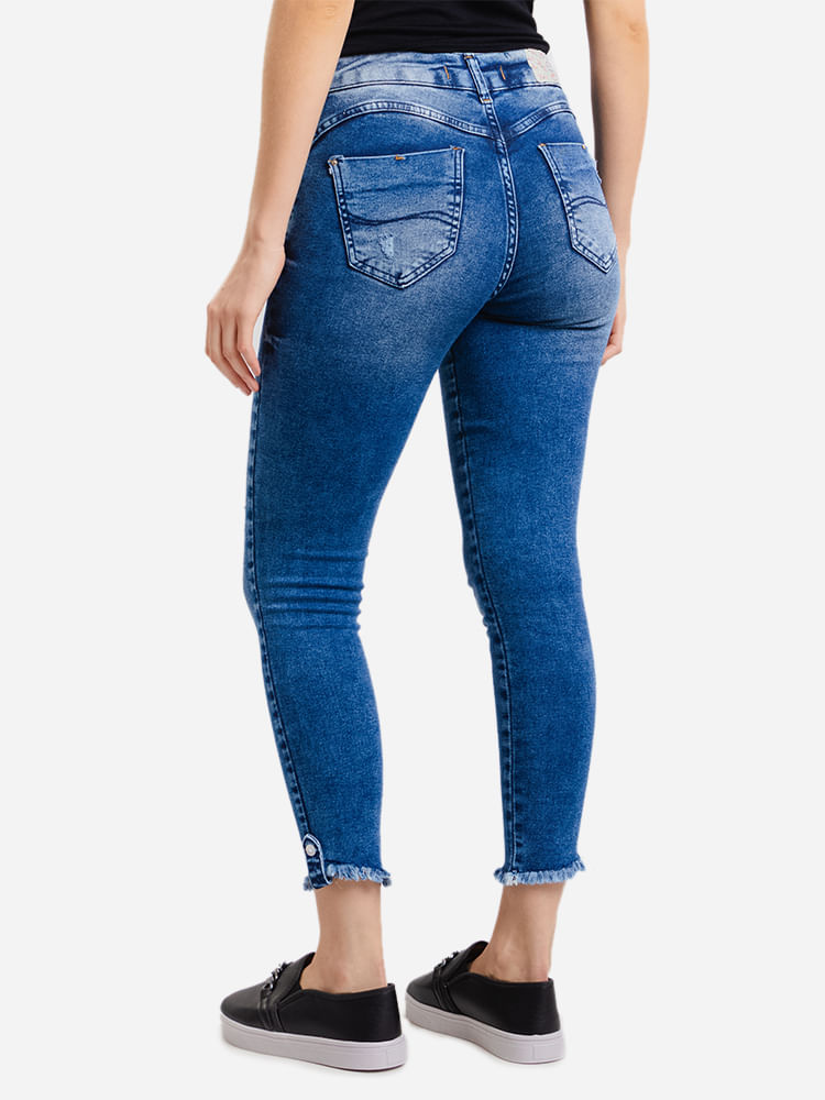 Calca-Feminina-Jeans-Skinny---Azul