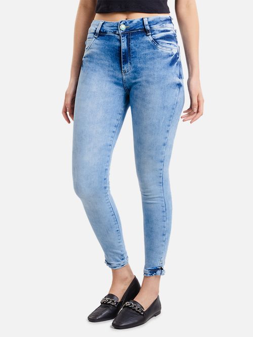 Calça Feminina Jeans Skinny - Azul