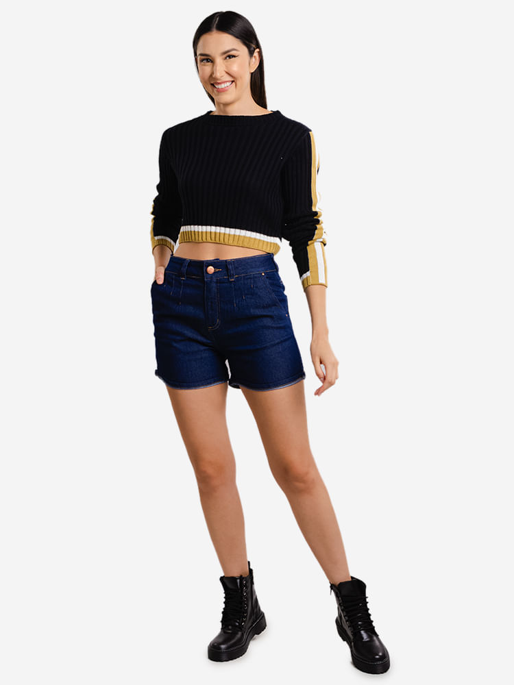 Shorts-Feminino-Mom-Jeans-Escuro---Azul