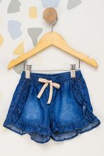 Shorts-Infantil-Feminino-Babados---Azul