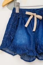Shorts-Infantil-Feminino-Babados---Azul