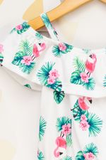 Conjunto-Infantil-Feminino-Flamingos---Branco