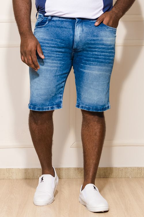 Bermuda Masculina Plus Size Jeans