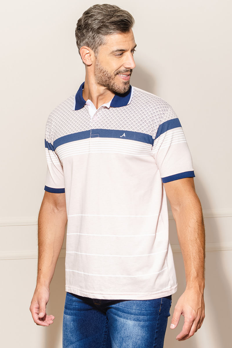 Camisa-Polo-Masculina-Listras---Rosa