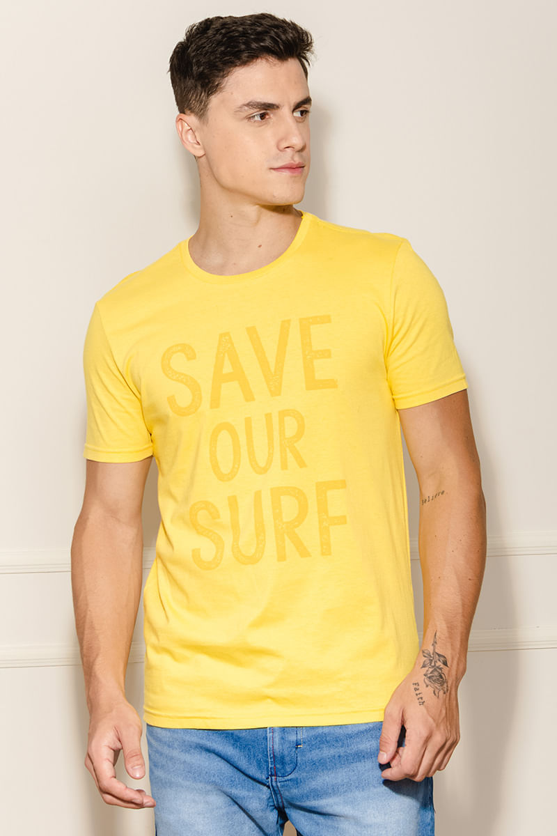 Camiseta-Masculina-Save-Our-Surf---Amarelo