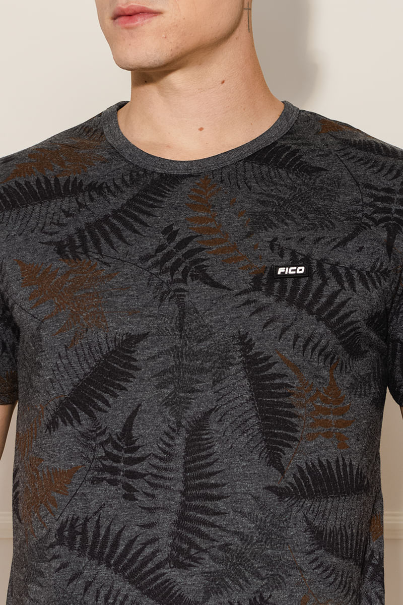 Camiseta-Masculina-Folhagens